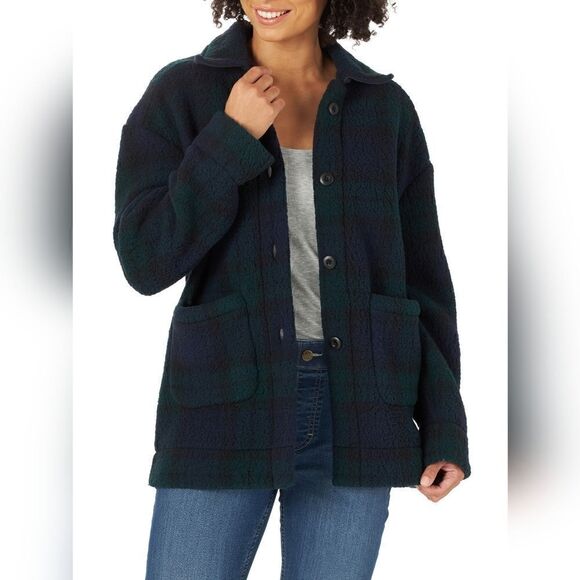 Lee Fleece abutting Down Long Sleeve Chore Jacket - Picture 1 of 11